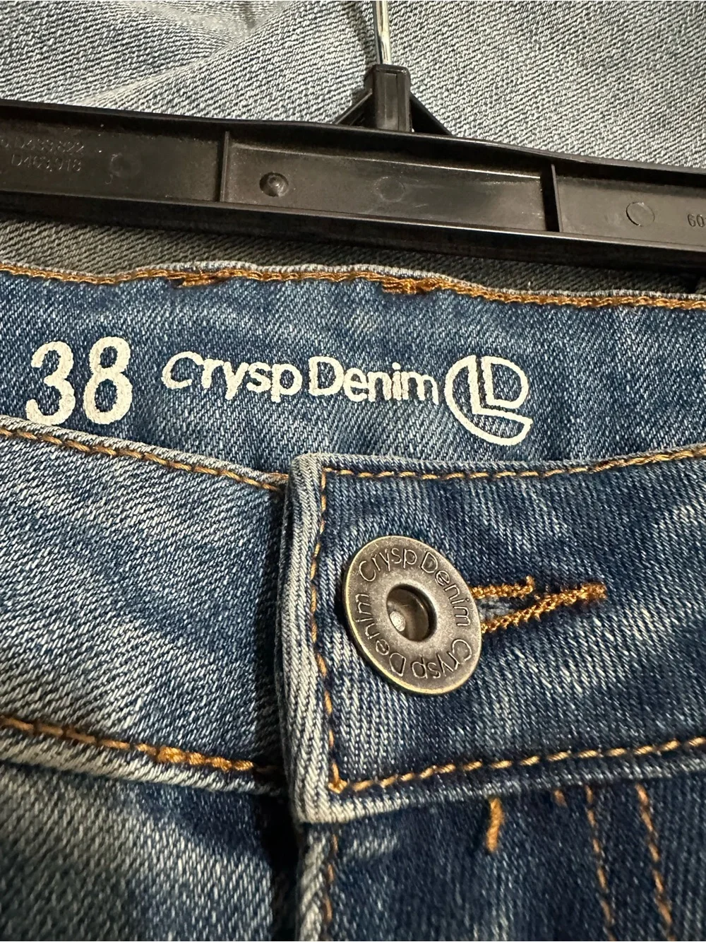 Crysp Denim Men's Distressed Moto Skinny Jeans Size 38 - 32